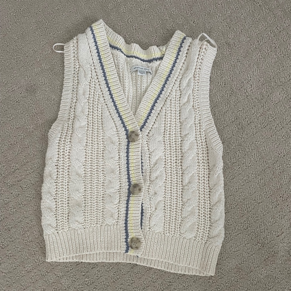 Chunky American eagle sweater vest
